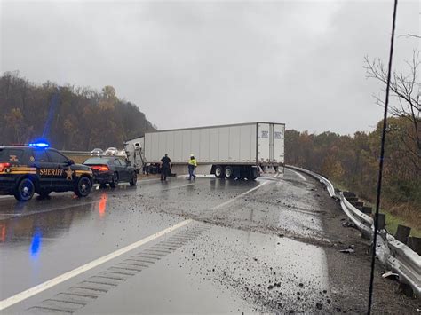 I-70 westbound closed in Golden after tractor-trailer hits bridge